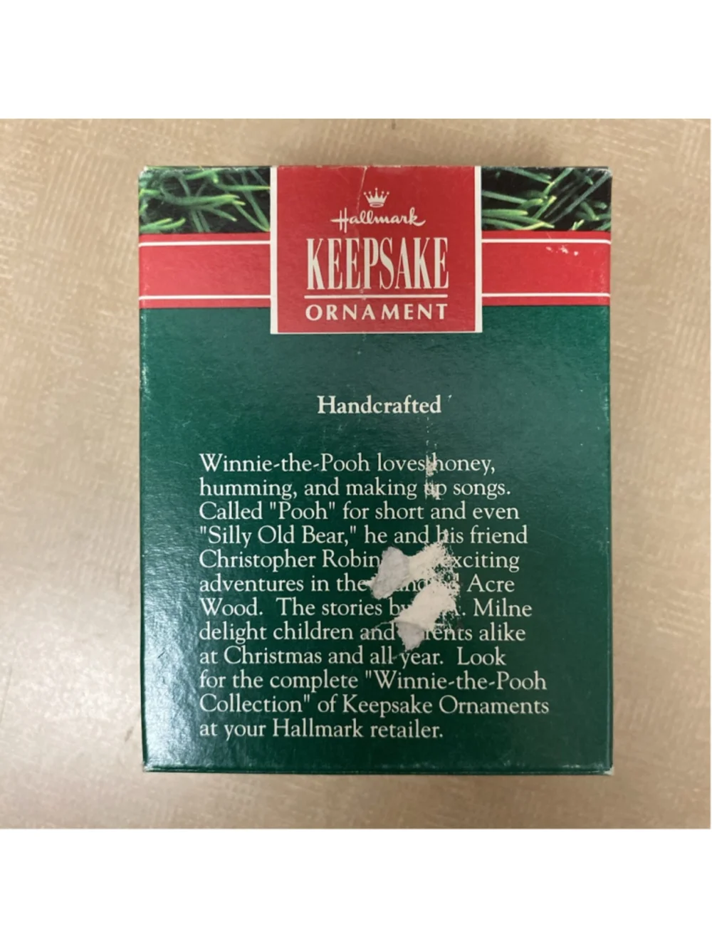 Hallmark Keepsake Christmas Ornament, Winnie-the-Pooh Holding 'Hunny' Pot,